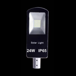 Metal & Glass 24w Solar Semi Integrated Street Light