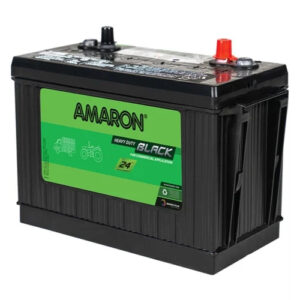 50ah Amaron Heavy Duty Black Battery - Material: Plastic